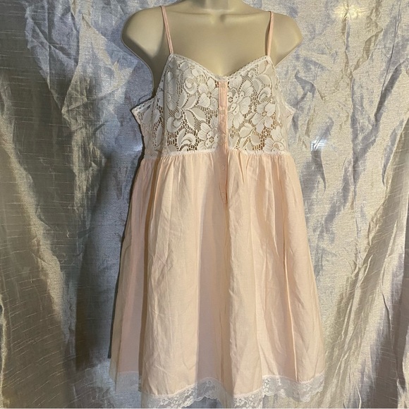 Victoria's Secret Other - Victoria’s Secret cotton nighty sheer front SZ M NWT condition as shown see pics